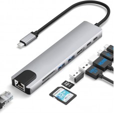 ADAPTER TIP C na USB+TF+HDMI+Mrežna
