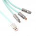 KABLO USB na Tip C/micro/8pina 3 u 1 metalni 1met