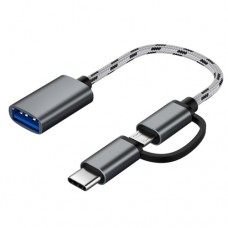 KABLO USB na USB Tip C + Micro USB