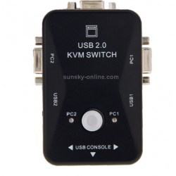 KVM SWITCH 2x USB + 2x PC