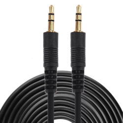 AUX audio kabal 3,5mm, 10m, (Gold Connectors) AUX audio kabal 3,5mm, 10m, (Gold Connectors)