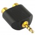 2 x RCA - 1 x 3.5 mm audio adapter