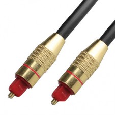 Optički audio kabl Toslink 1m, pozlaćeni konektori
